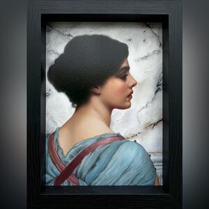 Original oil painting. Oil on aluminum panel.